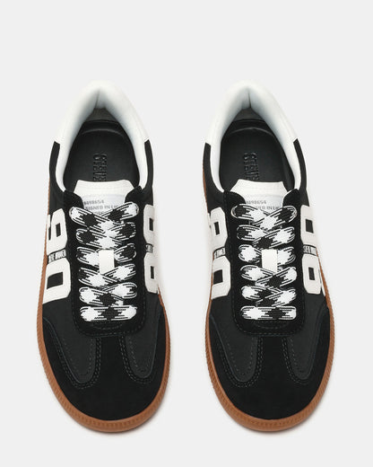 PACEY Black Multi Low-Top Lace-Up 90's Women's Sneaker | Steve Madden Latest