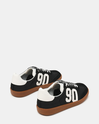 PACEY Black Multi Low-Top Lace-Up 90's Women's Sneaker | Steve Madden Latest