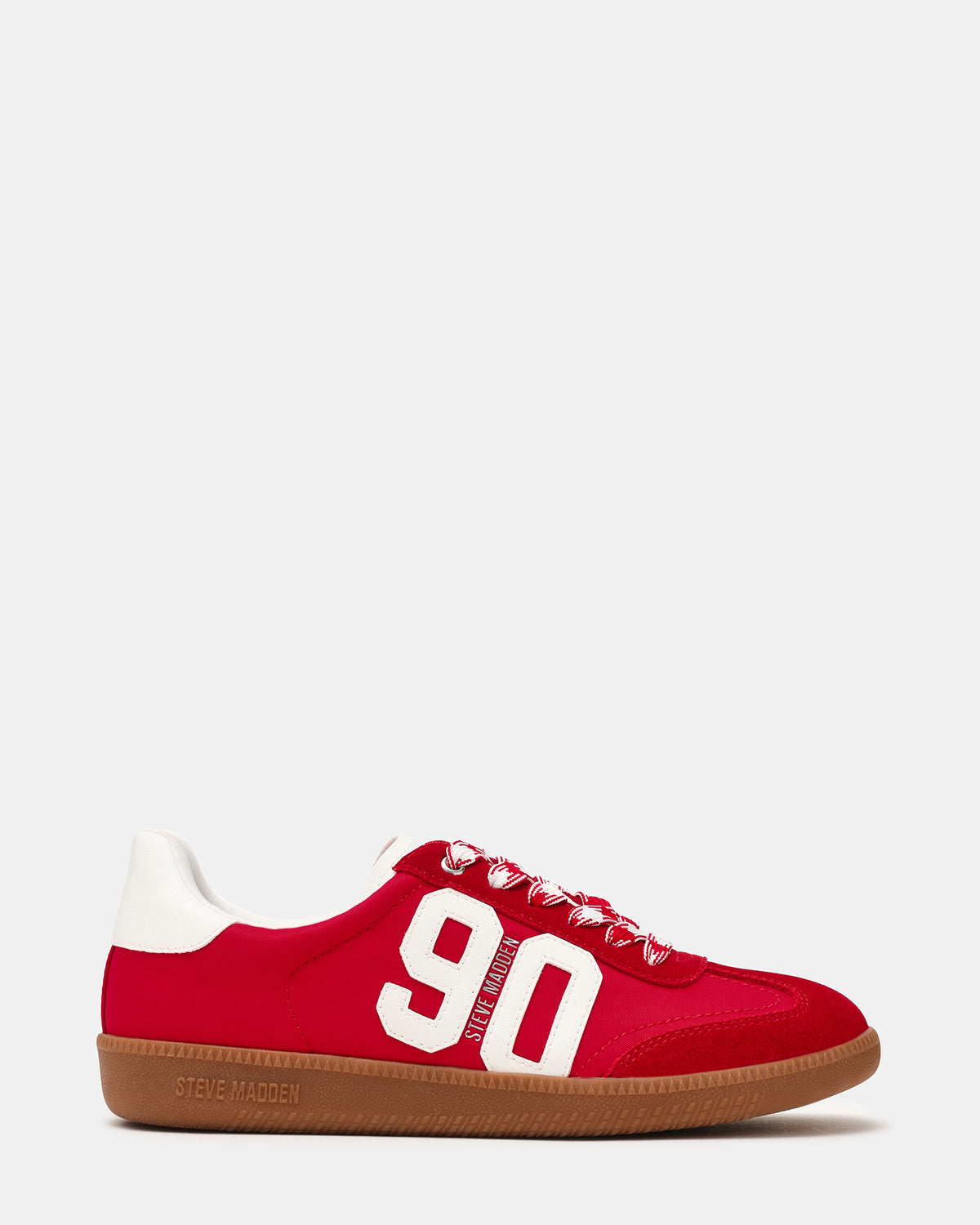 PACEY Red Multi Low-Top Lace-Up 90's Women's Sneaker | Steve Madden Trending
