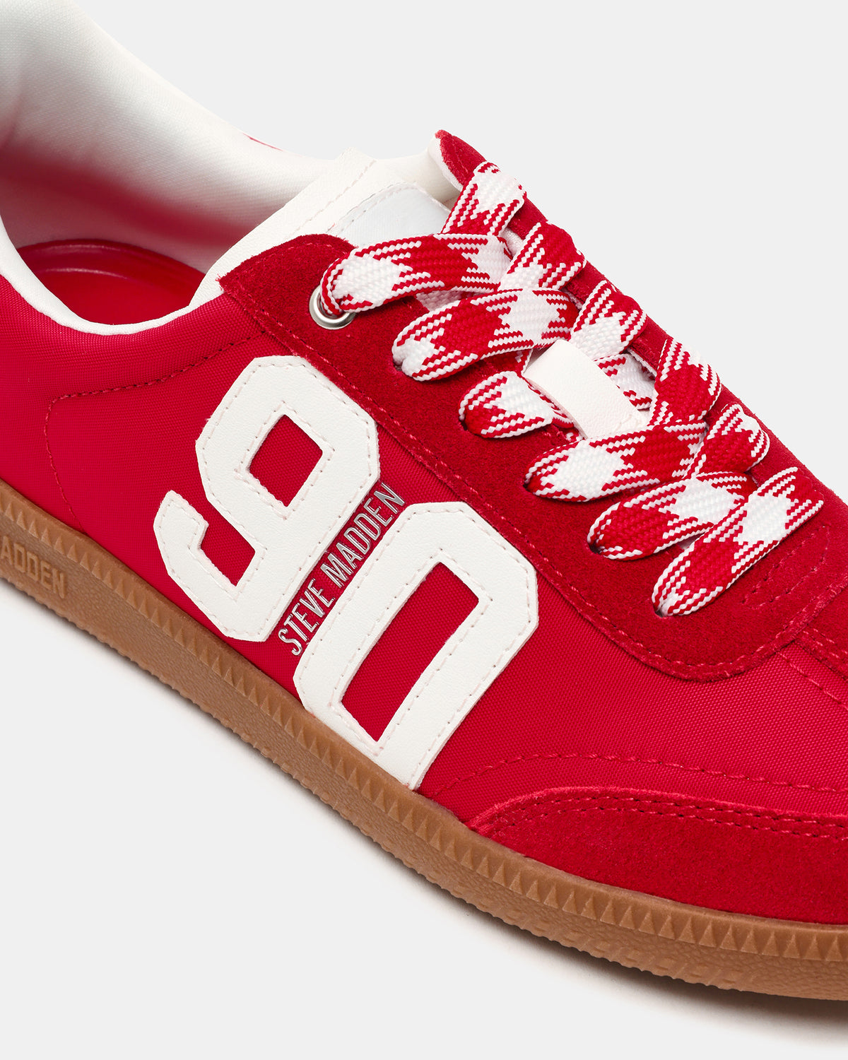 PACEY Red Multi Low-Top Lace-Up 90's Women's Sneaker | Steve Madden Trending