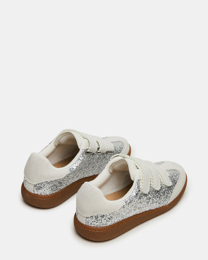 MOMENTUM Multi Glitter Velcro Low-Top Women's Sneakers | Steve Madden Latest