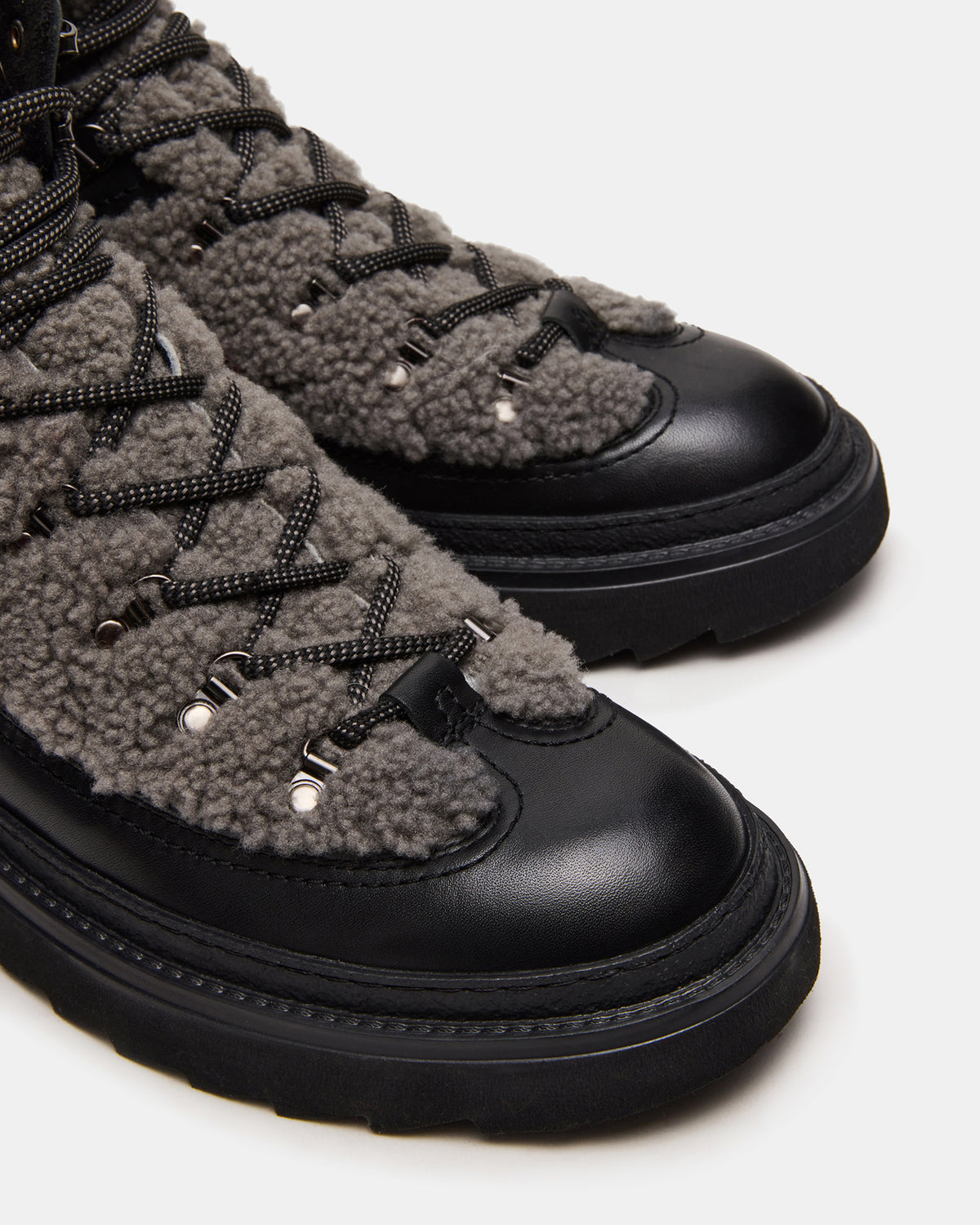 YOSEMITE Grey Multi Lace-Up Lug Men's Ankle Boot | Steve Madden Everyday