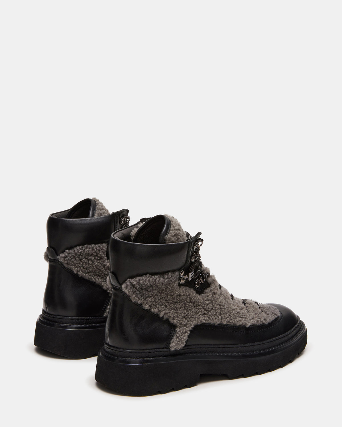 YOSEMITE Grey Multi Lace-Up Lug Men's Ankle Boot | Steve Madden Everyday