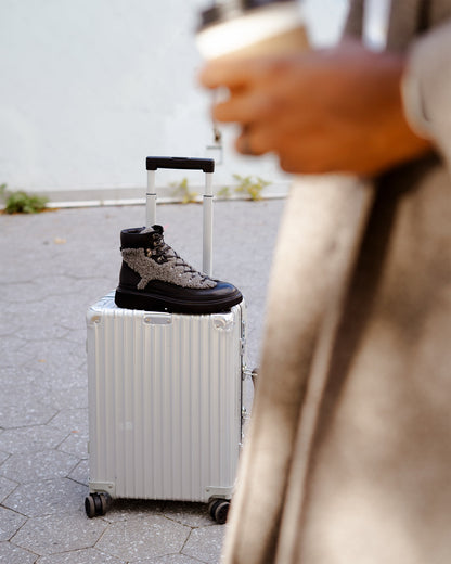 YOSEMITE Grey Multi Lace-Up Lug Men's Ankle Boot | Steve Madden Everyday