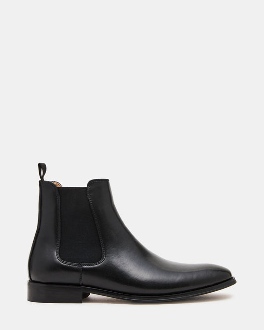 ALDAIR Black Chelsea Men's Ankle Boot | Steve Madden Featured