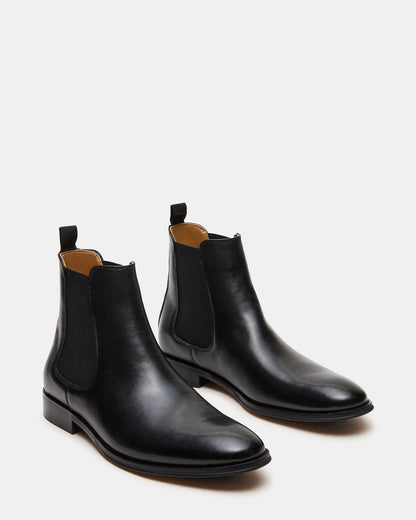 ALDAIR Black Chelsea Men's Ankle Boot | Steve Madden Featured