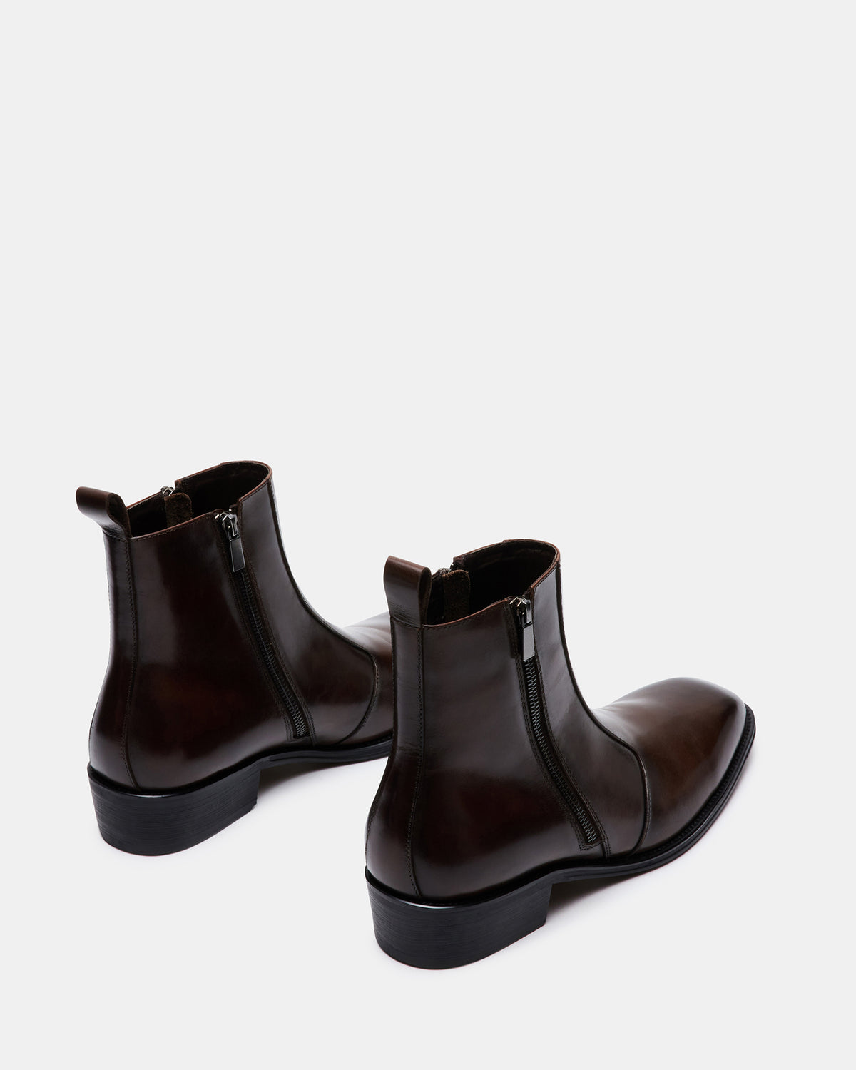 HAYNES Brown Leather Men's Ankle Boot | Steve Madden Popular