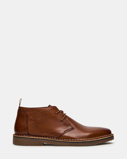 HARROS Tan Leather Men's Ankle Boots | Steve Madden Hot Sale