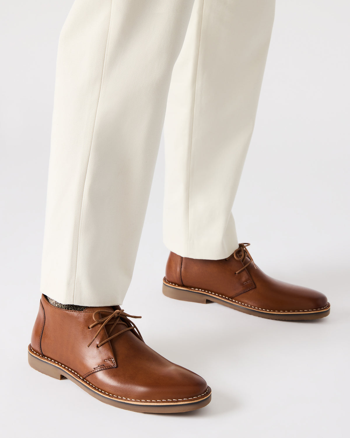 HARROS Tan Leather Men's Ankle Boots | Steve Madden Hot Sale