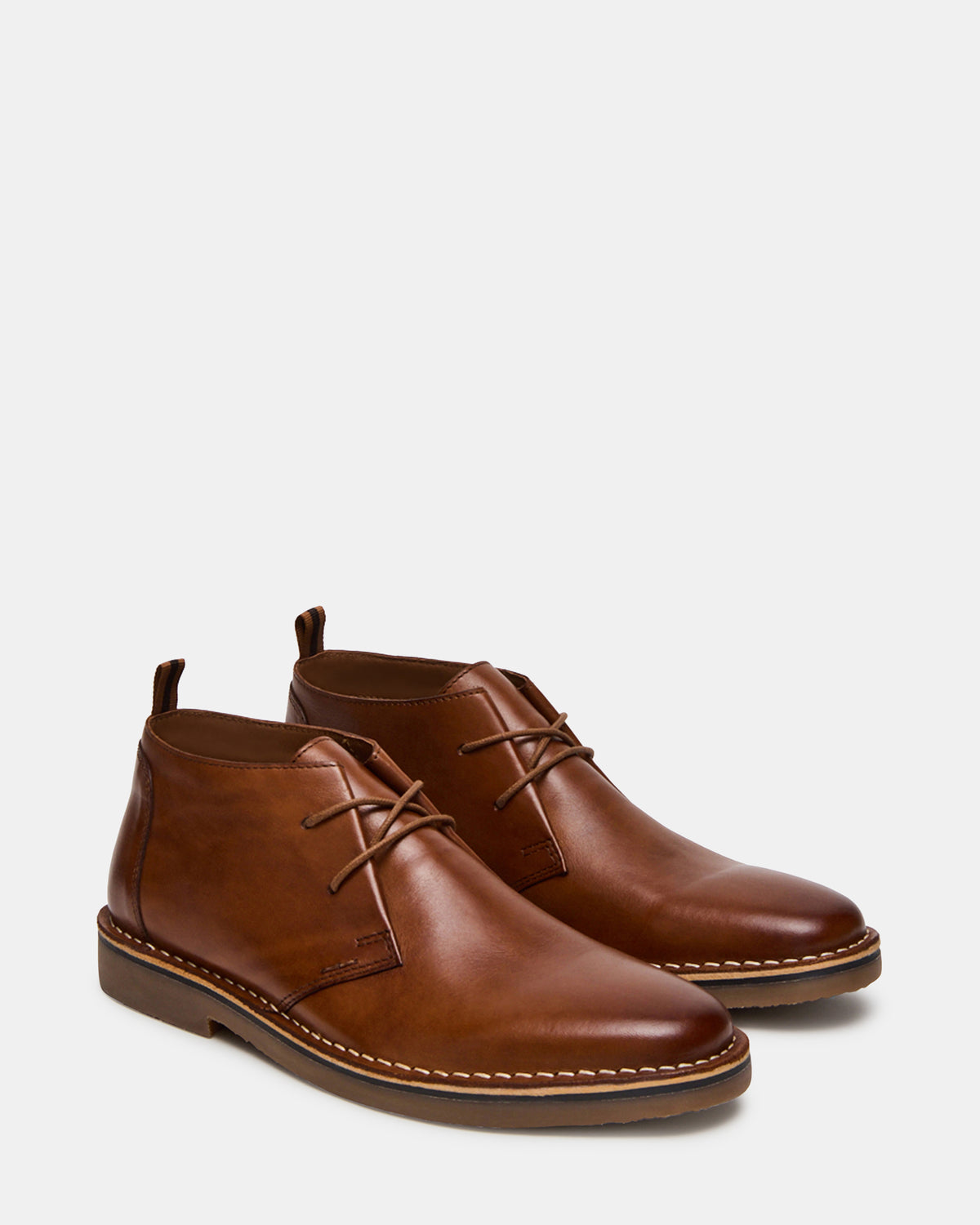 HARROS Tan Leather Men's Ankle Boots | Steve Madden Hot Sale