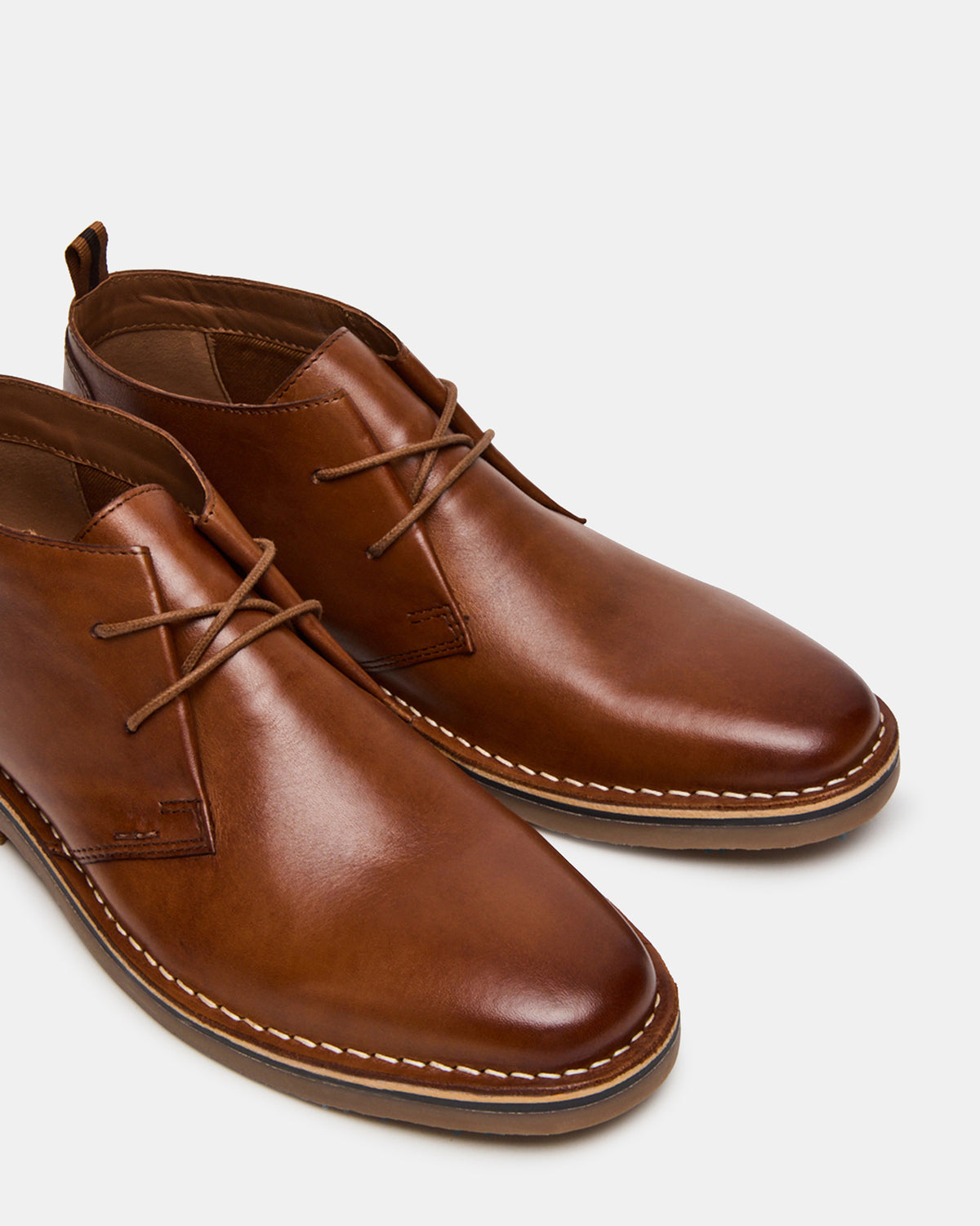 HARROS Tan Leather Men's Ankle Boots | Steve Madden Hot Sale