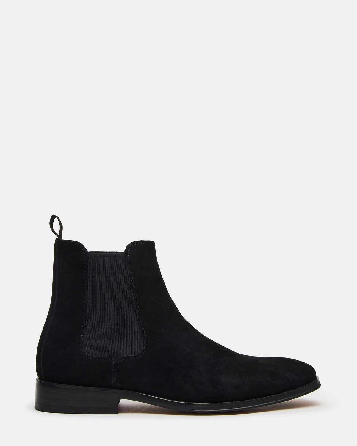ALDAIR Black Suede Chelsea Men's Ankle Boot | Steve Madden Best Seller