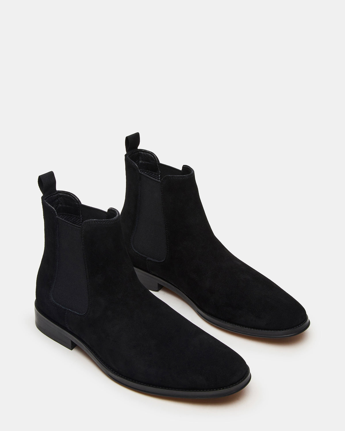 ALDAIR Black Suede Chelsea Men's Ankle Boot | Steve Madden Best Seller