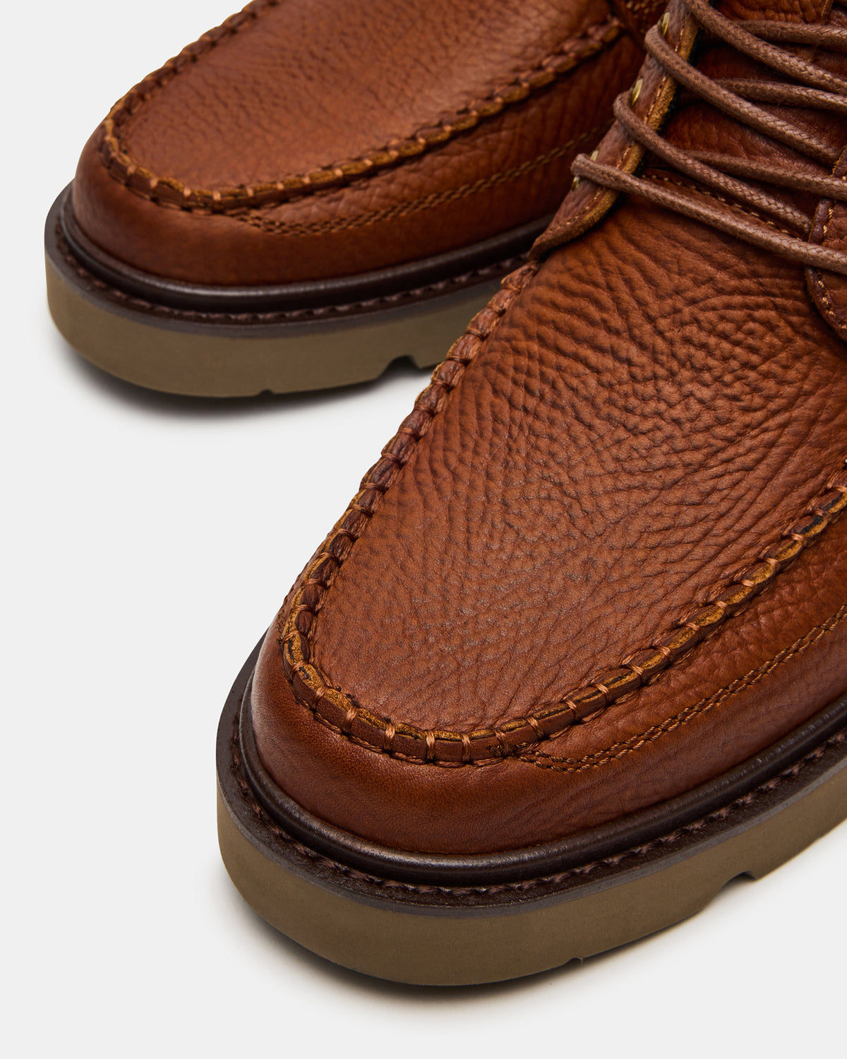 DAEL Brown Leather Lace-Up Men's Ankle Boot | Steve Madden Popular