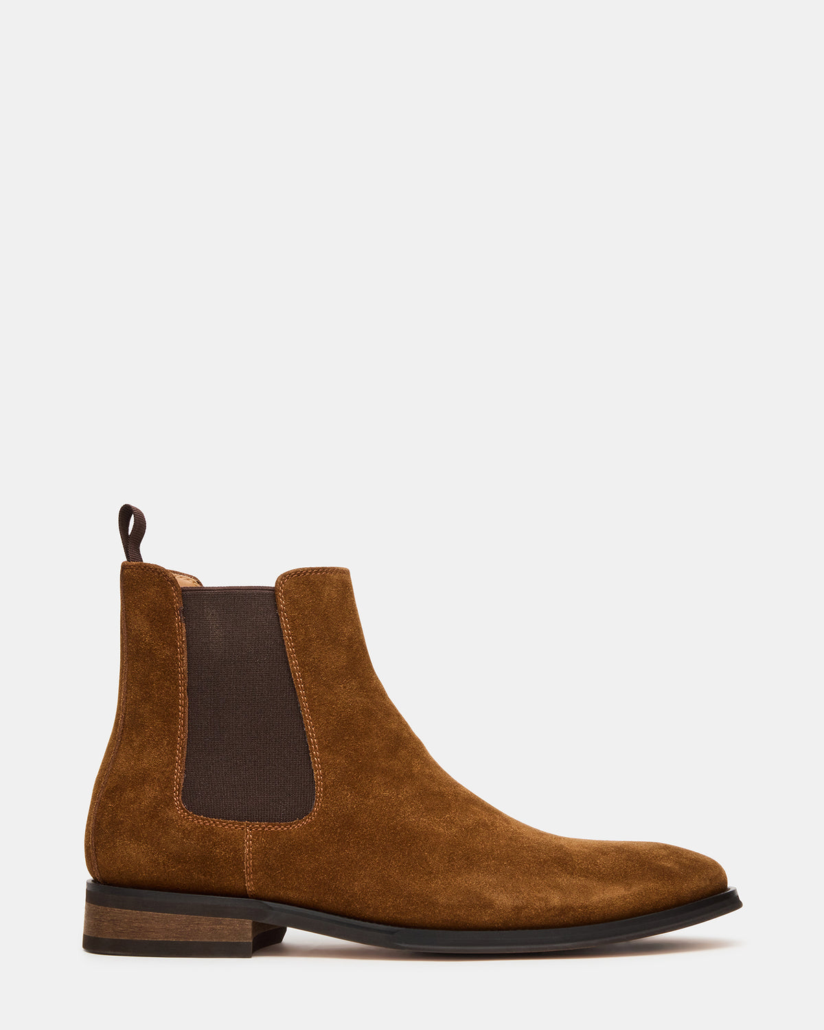 ALDAIR Chestnut Suede Chelsea Men's Ankle Boot | Steve Madden New