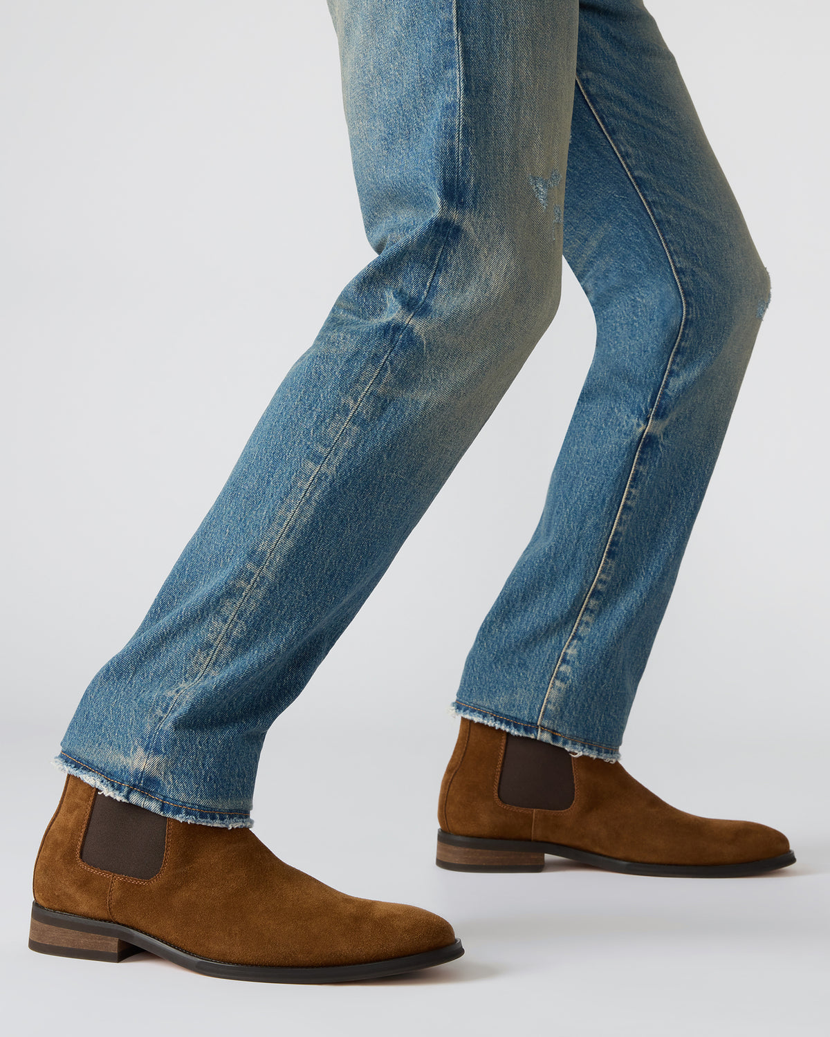 ALDAIR Chestnut Suede Chelsea Men's Ankle Boot | Steve Madden New