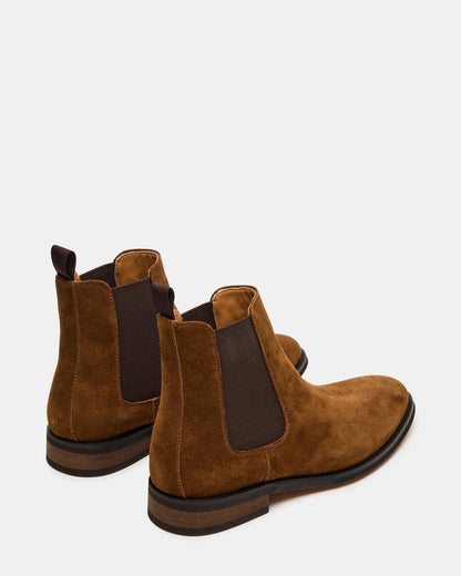 ALDAIR Chestnut Suede Chelsea Men's Ankle Boot | Steve Madden New