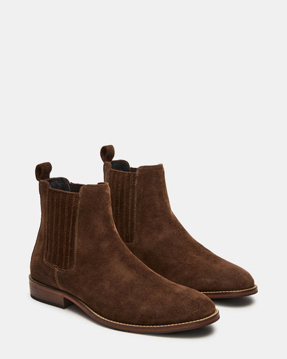 RYKER Brown Chelsea Men's Ankle Boot | Steve Madden Trending