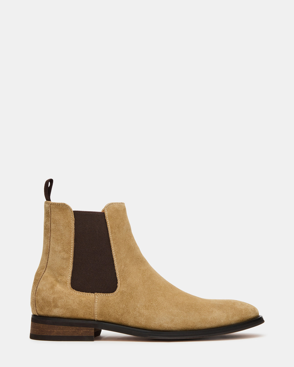 ALDAIR Taupe Suede Chelsea Men's Ankle Boot | Steve Madden Value
