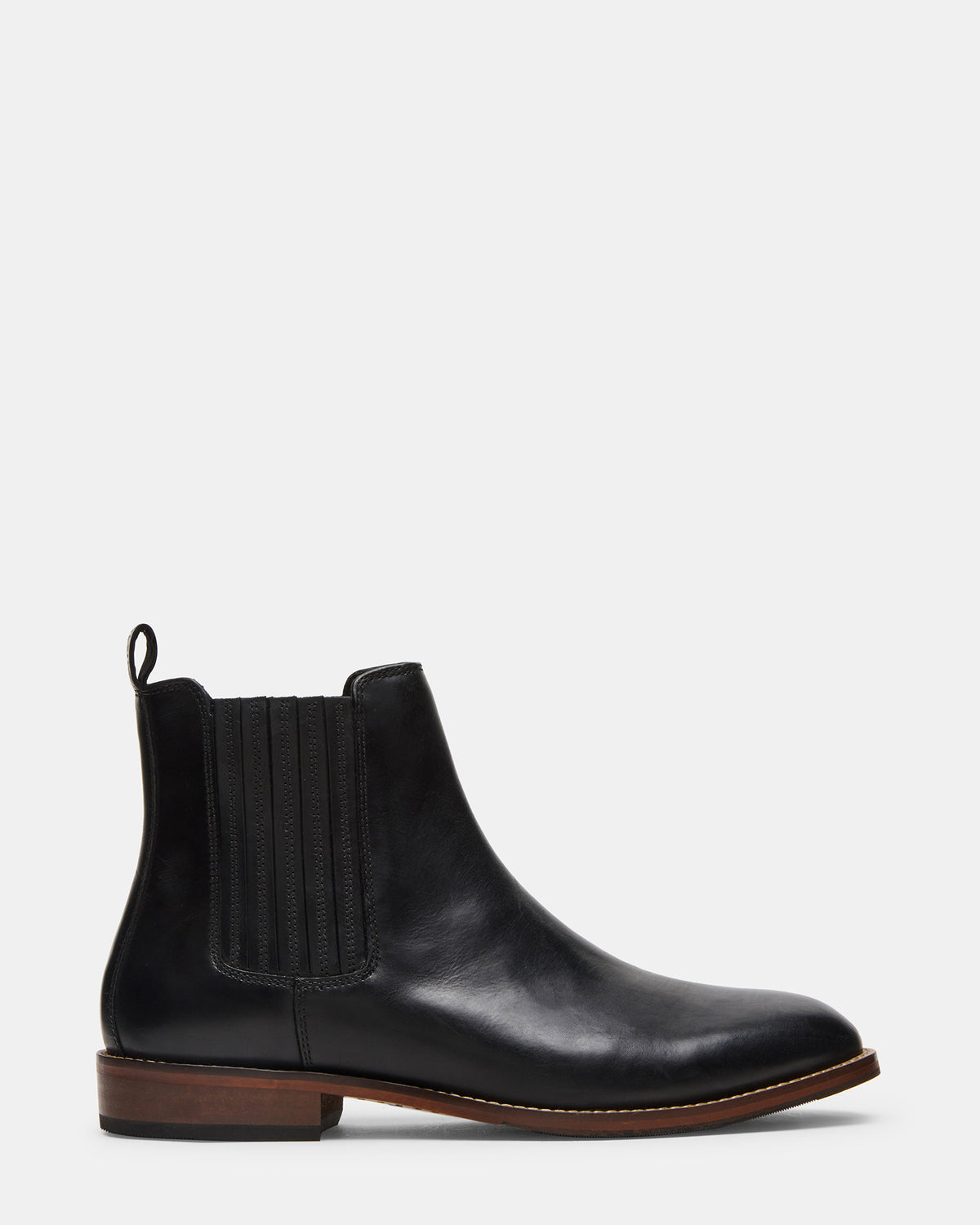 RYKER Black Chelsea Men's Ankle Boot | Steve Madden New