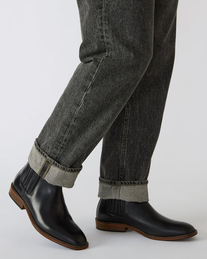 RYKER Black Chelsea Men's Ankle Boot | Steve Madden New