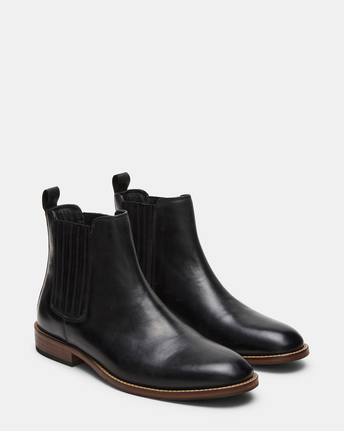 RYKER Black Chelsea Men's Ankle Boot | Steve Madden New