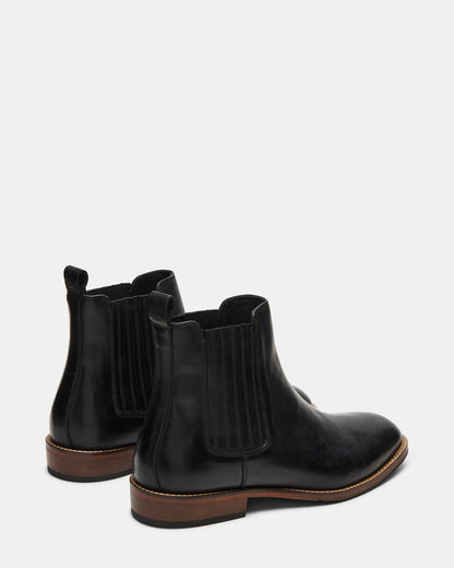 RYKER Black Chelsea Men's Ankle Boot | Steve Madden New