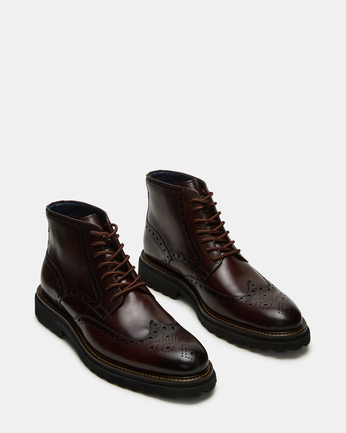 KODA Dark Brown Lace-Up Men's Ankle Boot | Steve Madden Popular