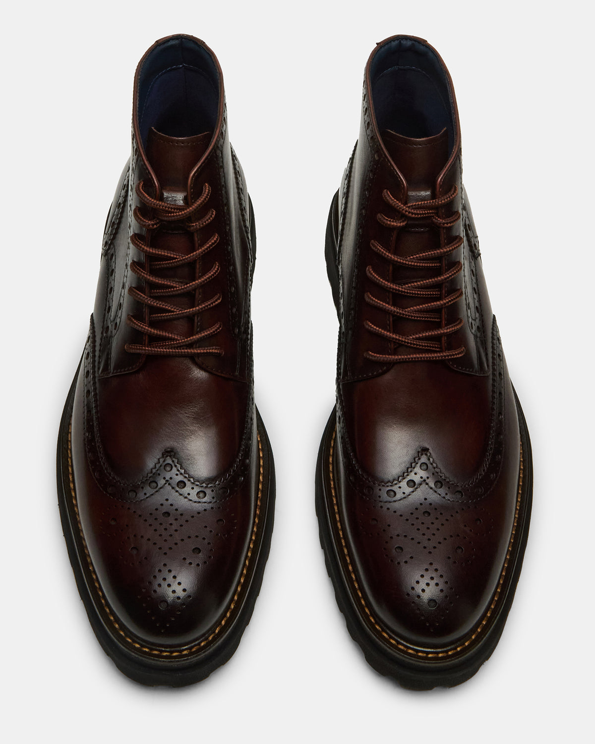 KODA Dark Brown Lace-Up Men's Ankle Boot | Steve Madden Popular