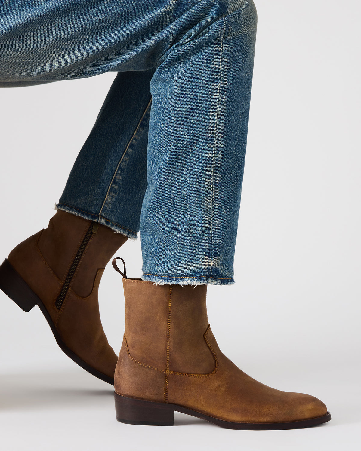 HENDRIK Tan Leather Men's Ankle Boot | Steve Madden Hot Sale