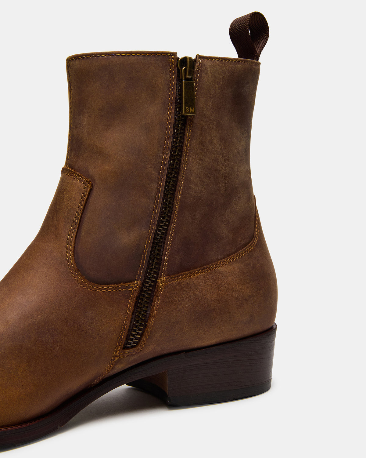 HENDRIK Tan Leather Men's Ankle Boot | Steve Madden Hot Sale