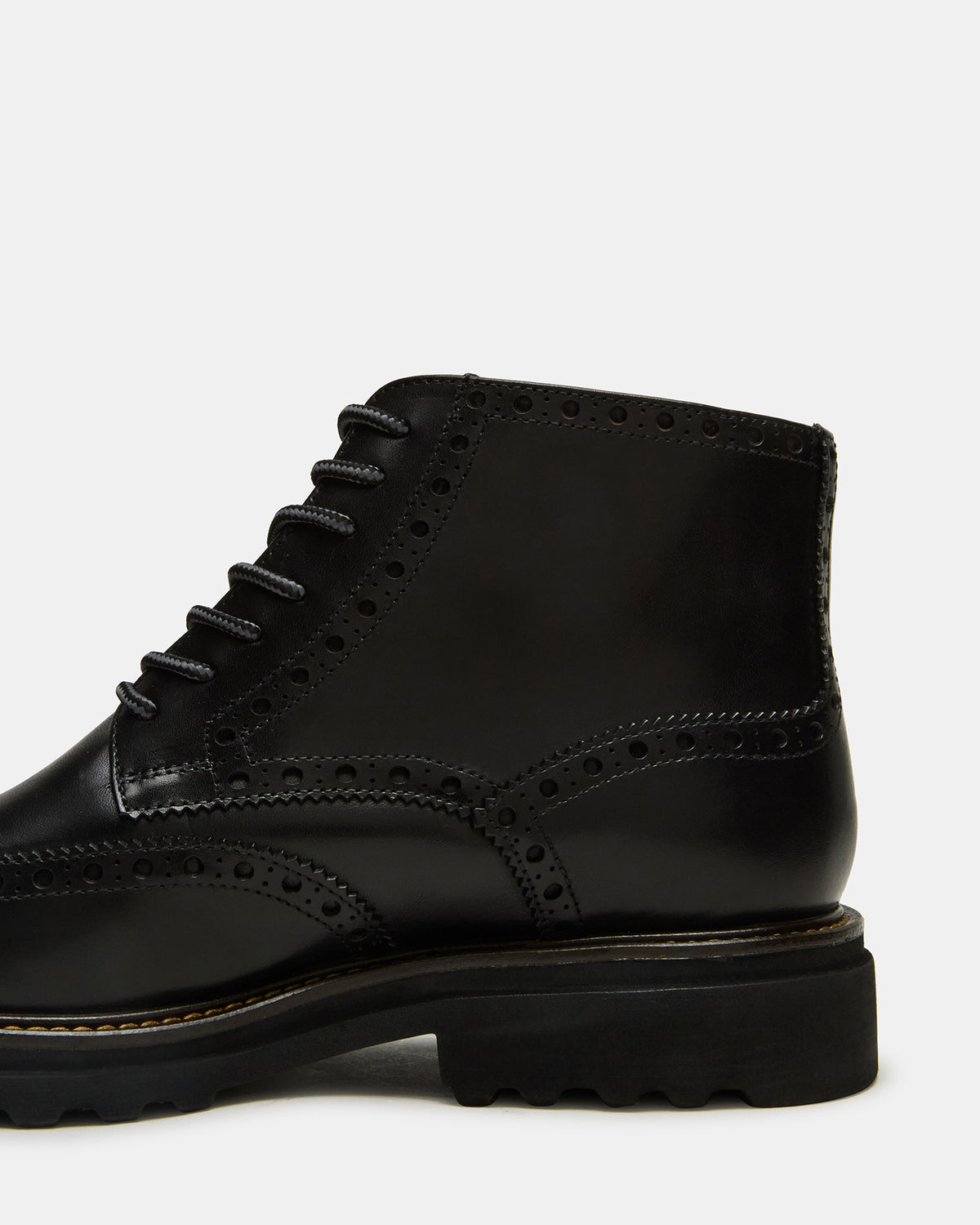 KODA Black Leather Lace-Up Men's Ankle Boot | Steve Madden Best Seller