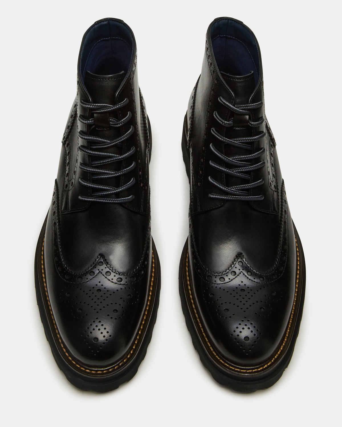 KODA Black Leather Lace-Up Men's Ankle Boot | Steve Madden Best Seller