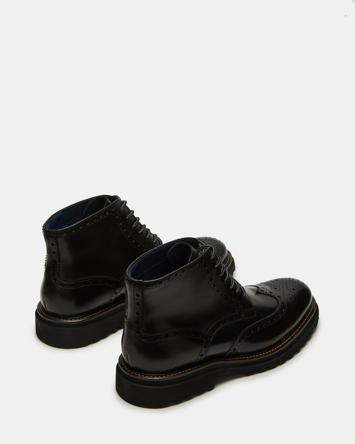 KODA Black Leather Lace-Up Men's Ankle Boot | Steve Madden Best Seller