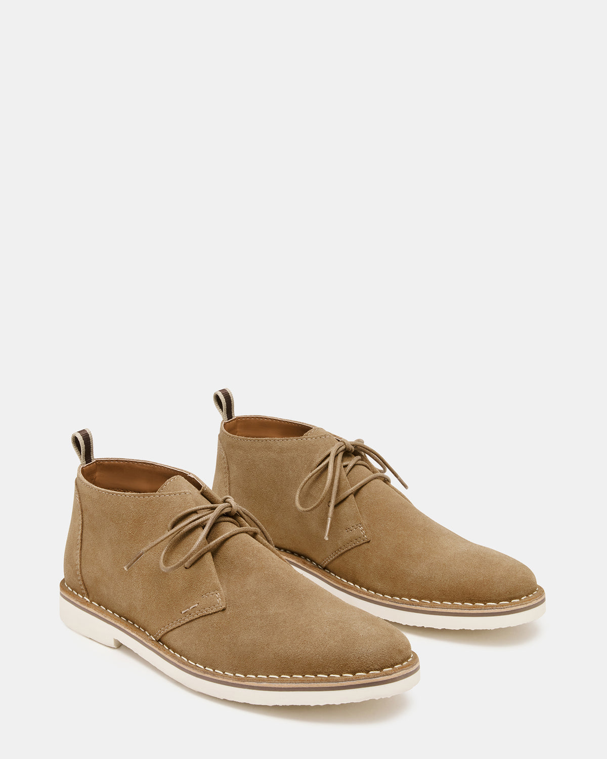 HERO Cognac Suede Lace-Up Ankle Men's Boots | Steve Madden Quality