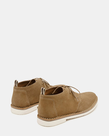 HERO Cognac Suede Lace-Up Ankle Men's Boots | Steve Madden Quality