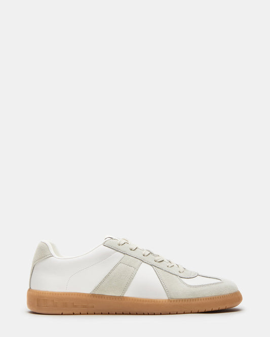 DIXON White Multi Low-Top Panel Men's Sneaker | Steve Madden Value