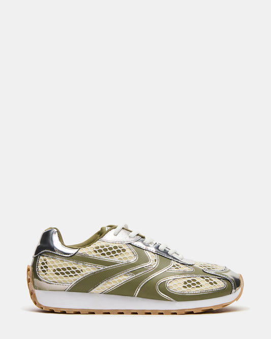 XYLO Green Low-Top Lace-Up Men's Sneakers | Steve Madden Best Price