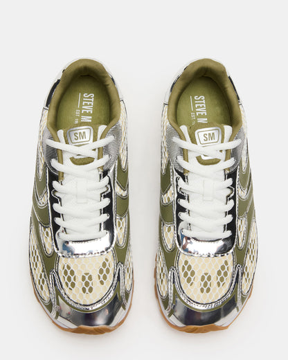 XYLO Green Low-Top Lace-Up Men's Sneakers | Steve Madden Best Price