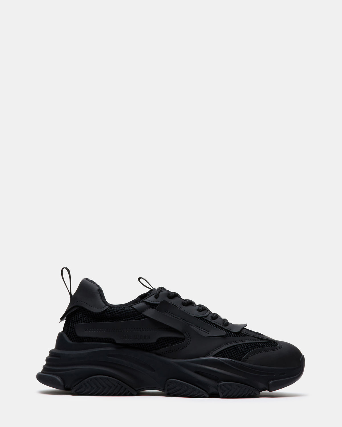 POSSESS Black Low-Top Lace-Up Men's Sneaker | Steve Madden Best Seller
