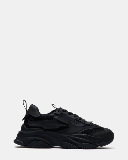 POSSESS Black Low-Top Lace-Up Men's Sneaker | Steve Madden Best Seller