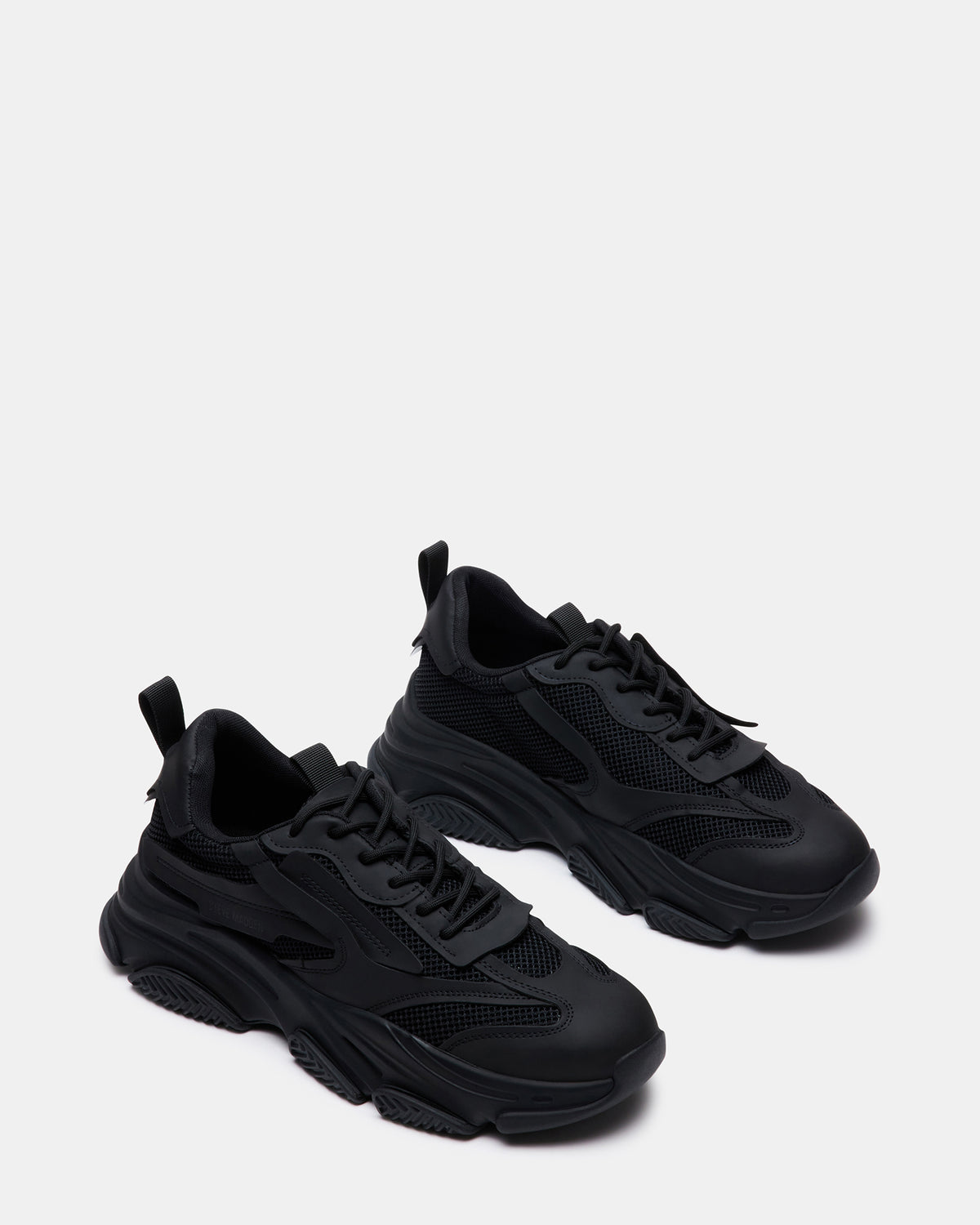 POSSESS Black Low-Top Lace-Up Men's Sneaker | Steve Madden Best Seller