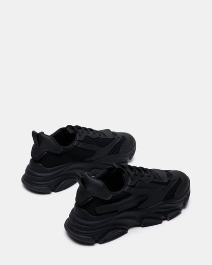 POSSESS Black Low-Top Lace-Up Men's Sneaker | Steve Madden Best Seller