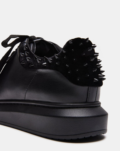 FROSTING Black Velvet Men's Low-Top Lace-Up Sneaker | Steve Madden Recommended