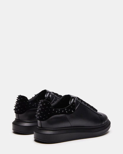 FROSTING Black Velvet Men's Low-Top Lace-Up Sneaker | Steve Madden Recommended