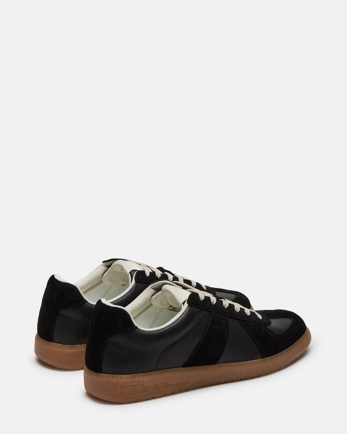 DIXON Black Leather Low-Top Panel Men's Sneaker | Steve Madden Featured