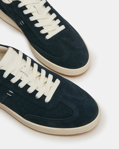 DYLAN Navy/White Low-Top Lace-Up Platform Men's Sneaker | Steve Madden Recommended