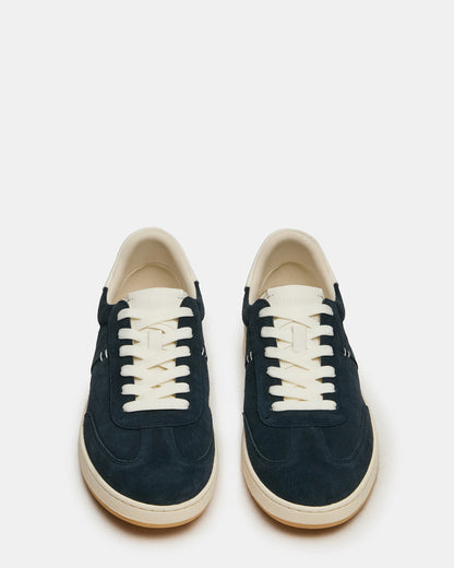 DYLAN Navy/White Low-Top Lace-Up Platform Men's Sneaker | Steve Madden Recommended