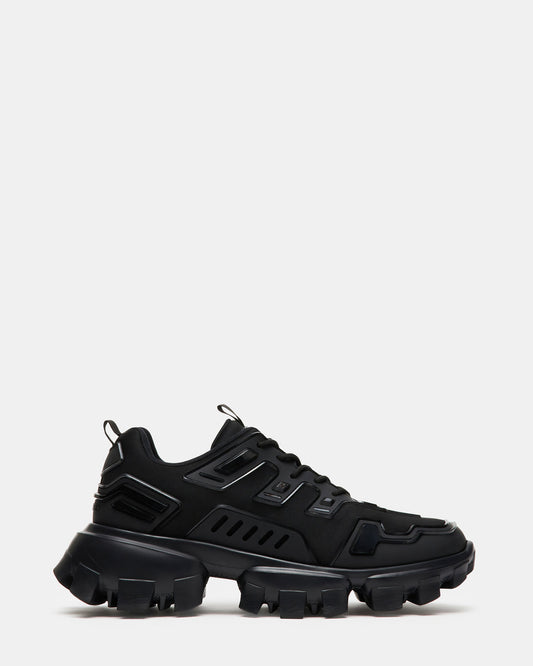 PONCE Black Men's Chunky Sole Lace Up Sneaker | Steve Madden Best Seller