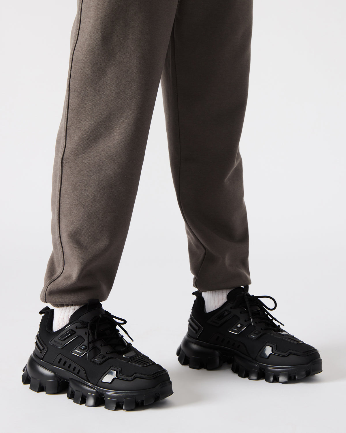 PONCE Black Men's Chunky Sole Lace Up Sneaker | Steve Madden Best Seller